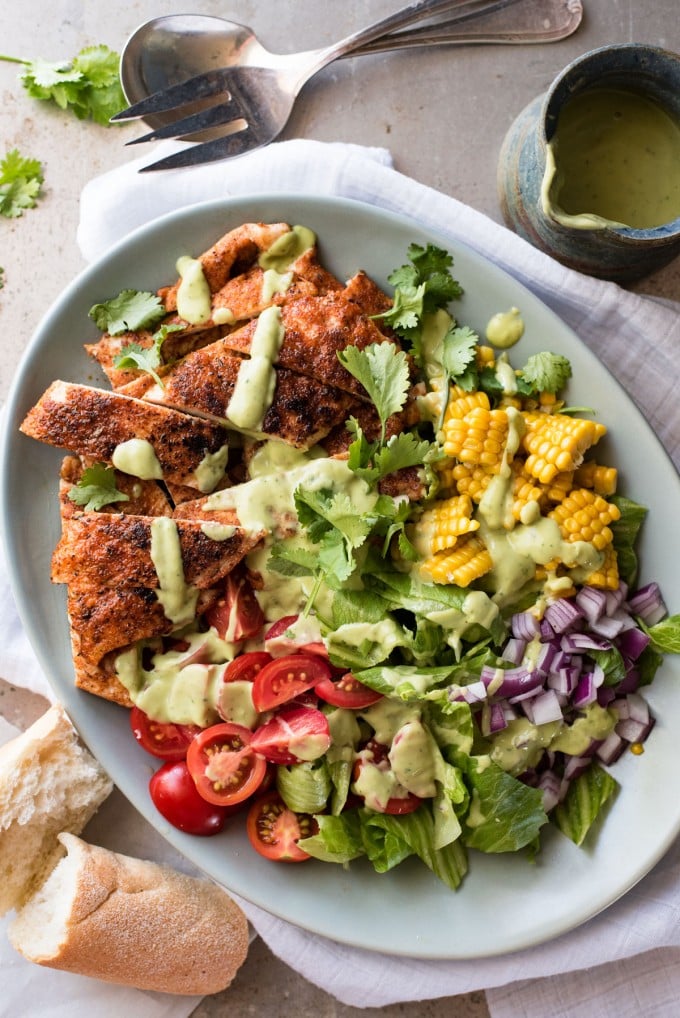 Chicken Salad With Avocado Dressing