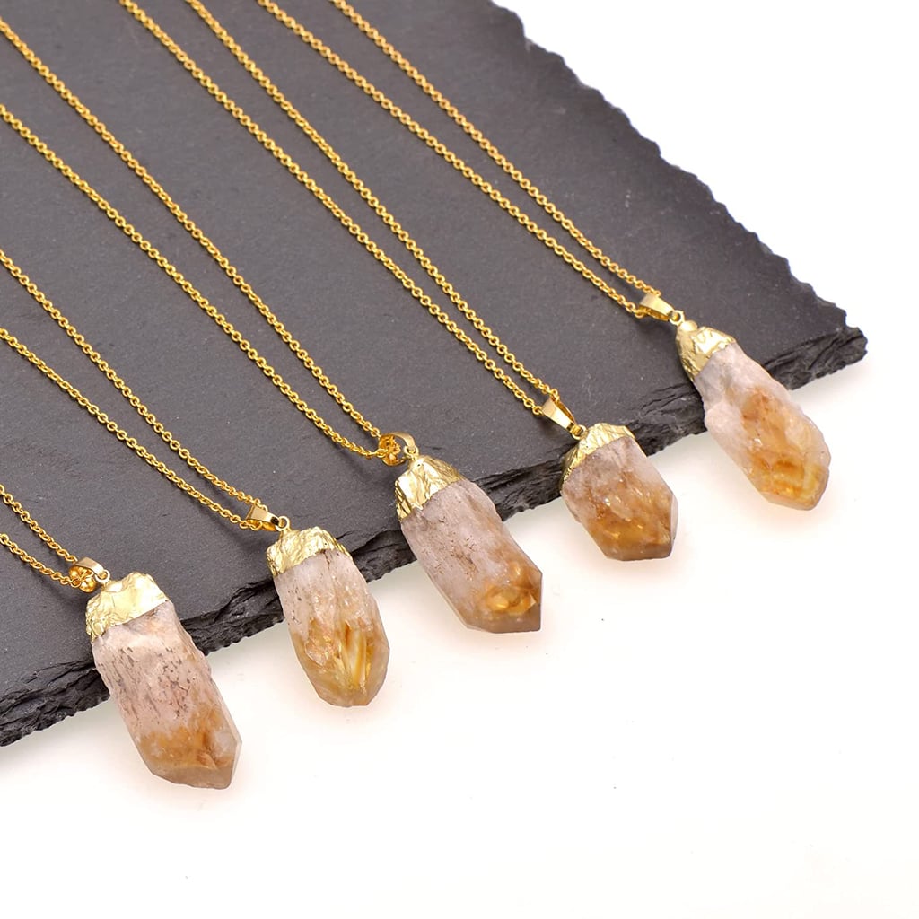 deeltje spontaan converteerbaar Best Last-Minute Wellness Gift Under $25: Yellow Citrine Rough Stone  Pendant Necklace | The 25 Best Last-Minute Gifts Under $25 | POPSUGAR Smart  Living Photo 21