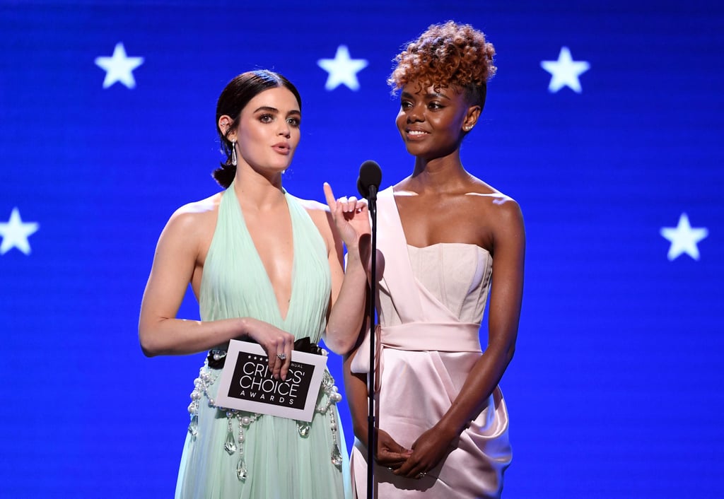 Lucy Hale and Ashleigh Murray at the Critics' Choice 2020