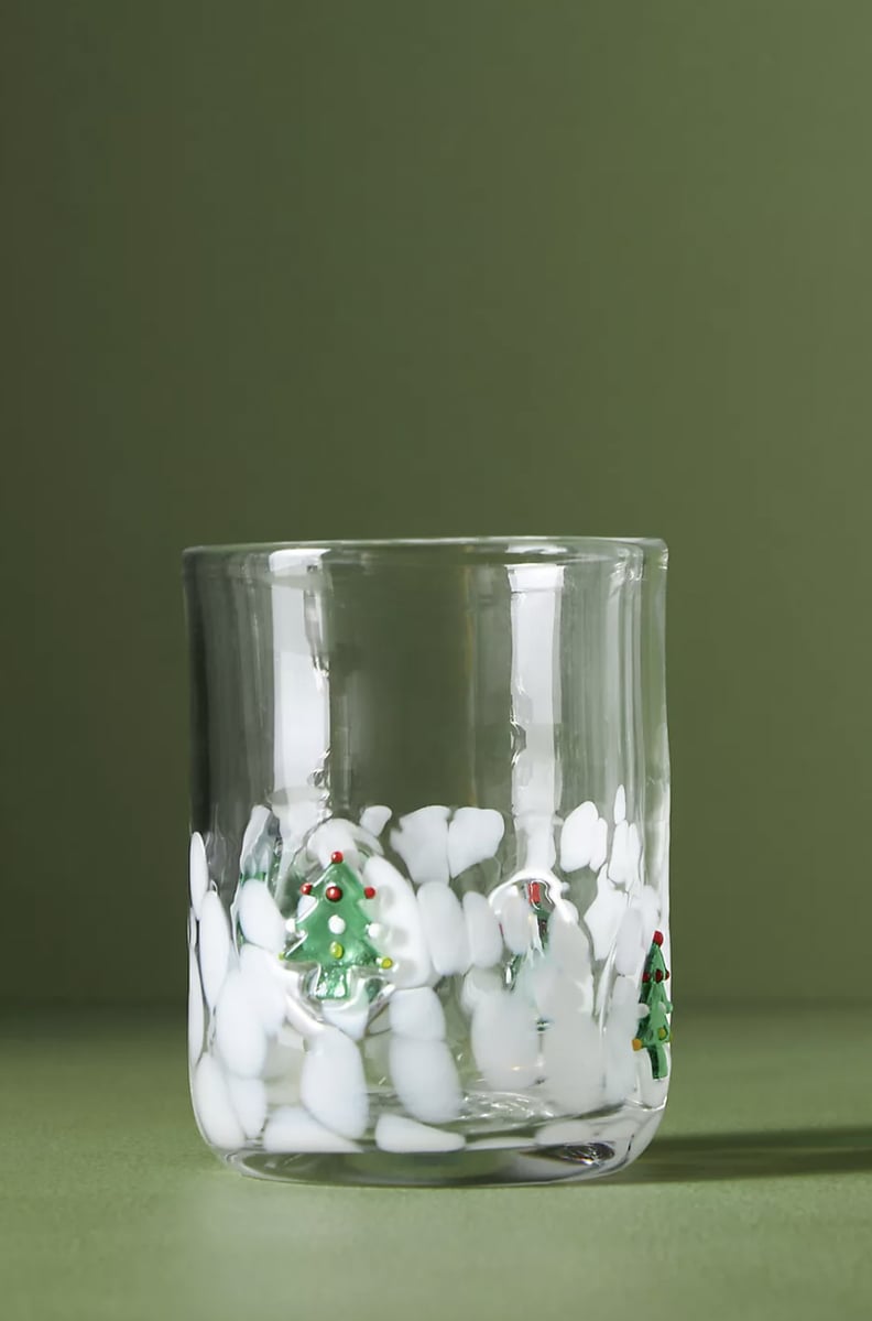 Anthropologie Holiday Juice Glass
