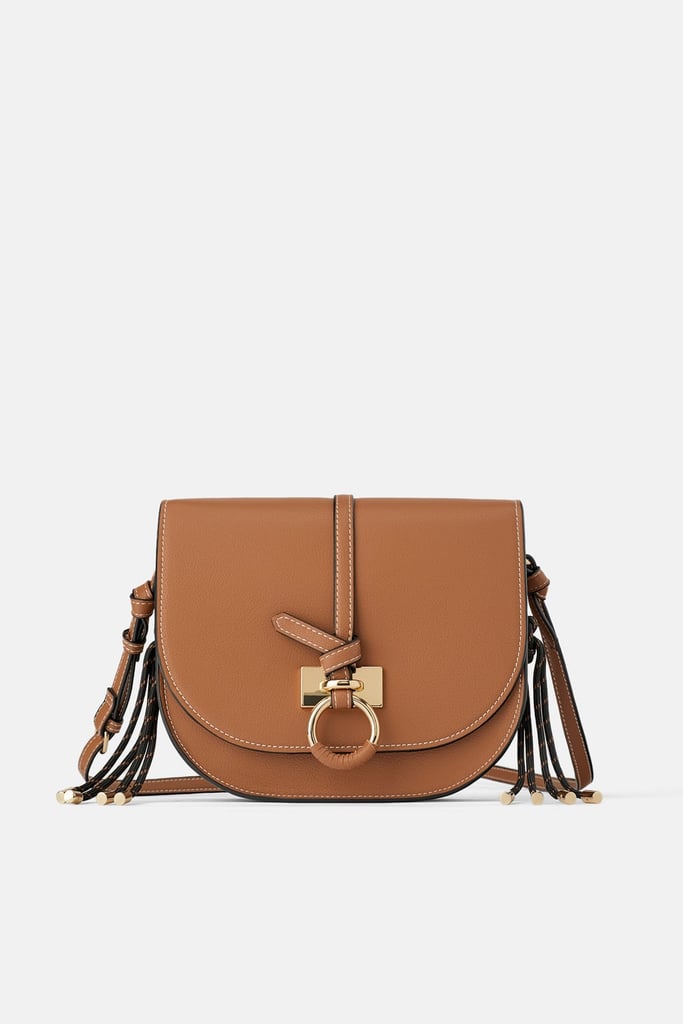 Zara Semicircular Crossbody Bag | How to Wear Colored Jeans Affordable ...