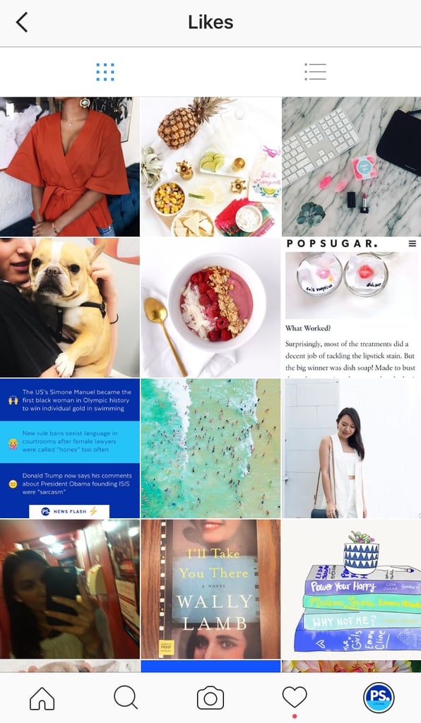 Tada! You'll see every photo you've "liked." How to See What You've