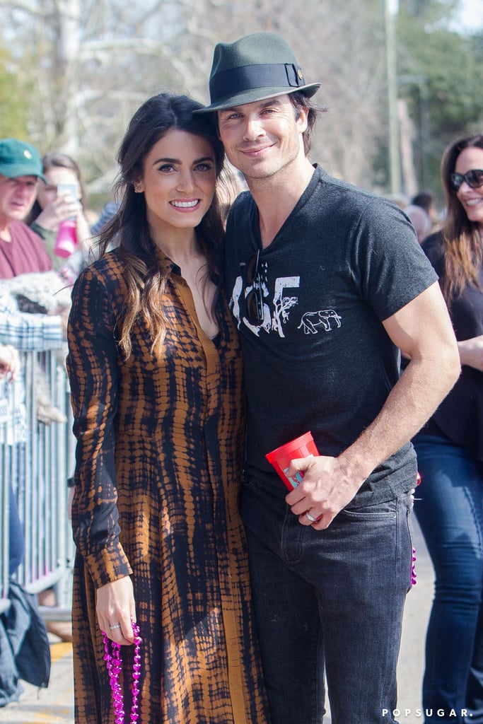 Ian Somerhalder and Nikki Reed at Mardi Gras 2016