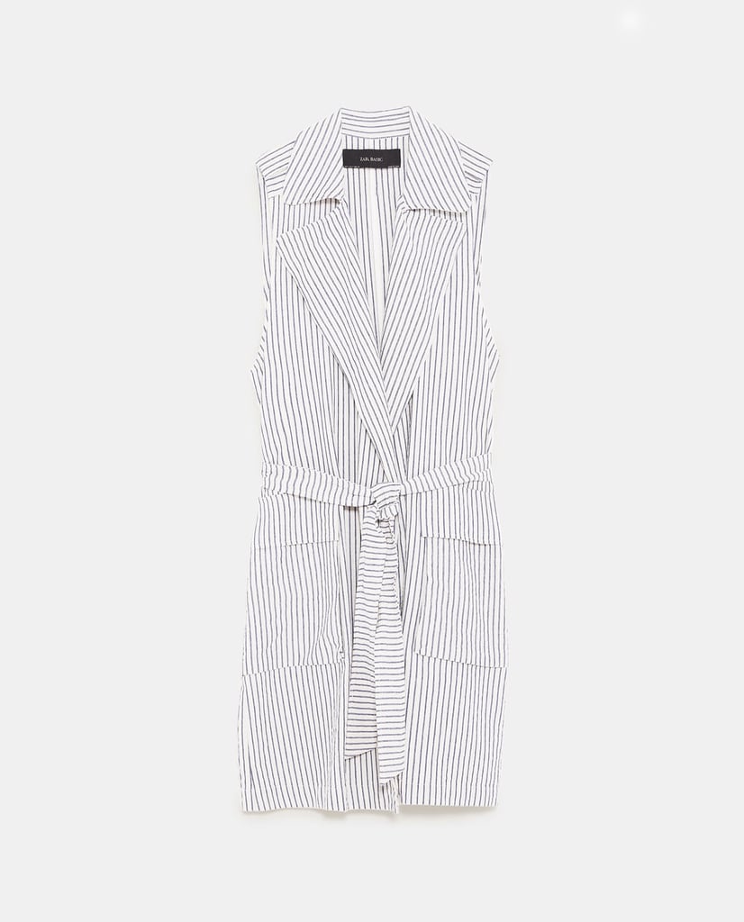 The structure of this Striped Vest ($70) would change up a basic denim outfit in a way we could totally picture on Meghan.