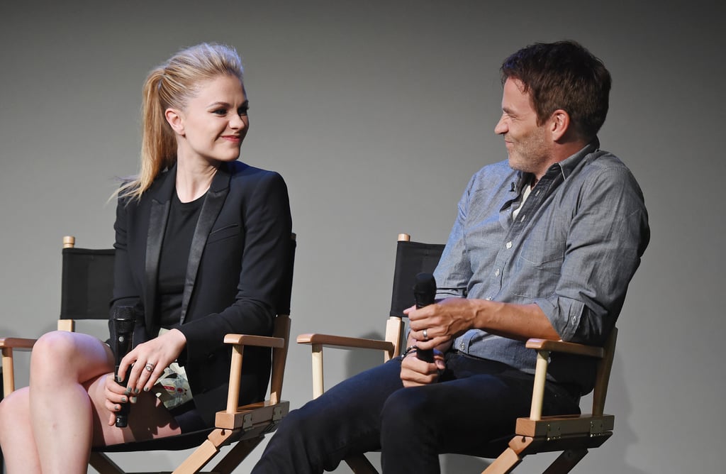 Anna Paquin and Stephen Moyer shared a sweet moment at an Apple Store Q&A on Tuesday in NYC.
