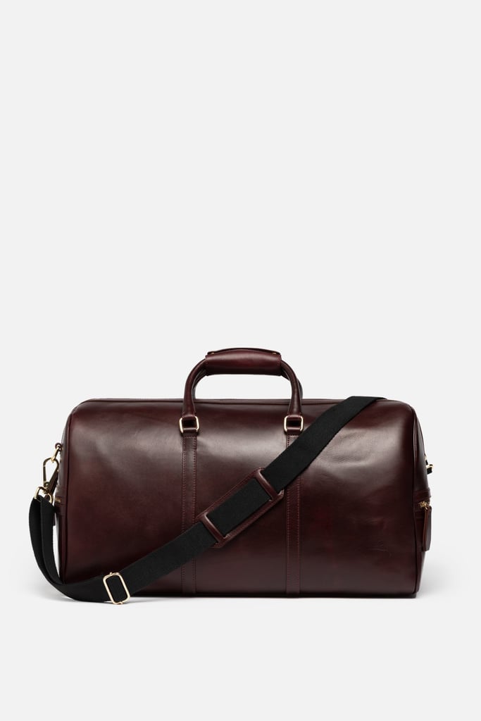 Silver & Riley Beverly Hills Carryall Duffle Leather Bag in Oxblood Burgundy