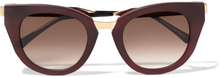 Thierry Lasry Snobby Cat-Eye Matte-Acetate and Metal Sunglasses ($510)