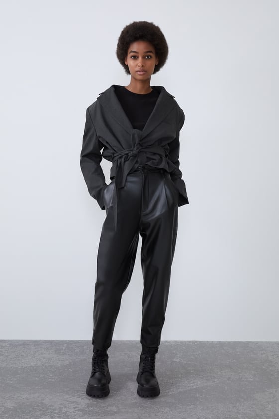 Zara Faux Leather Pants