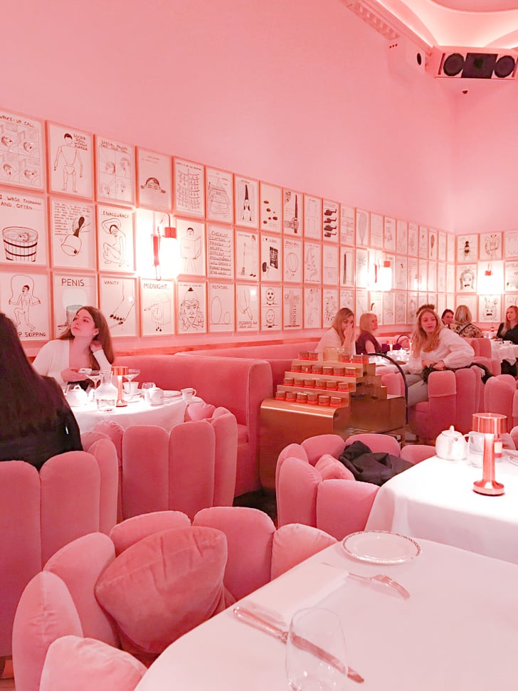 The Plush Pink Seating And Bubblegum Walls Are The Epitome Of