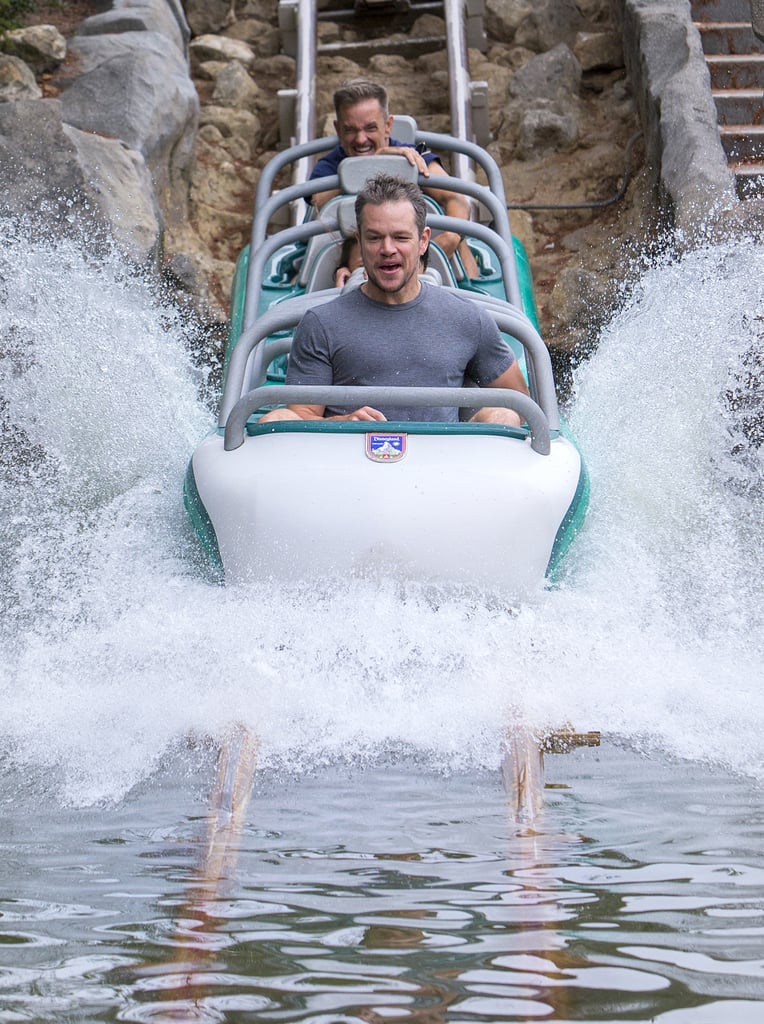Matt Damon Disneyland August 2015 Pictures