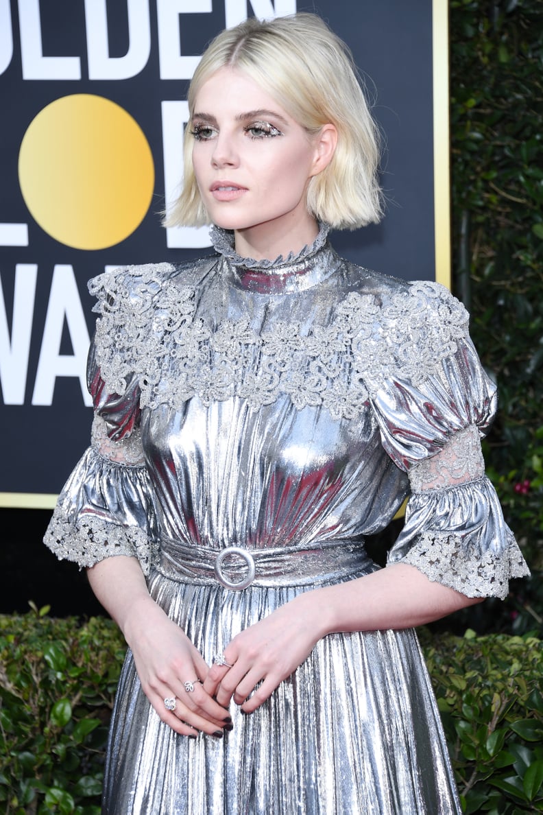 Lucy Boynton's Flipped-Out Bob at the 2020 Golden Globes