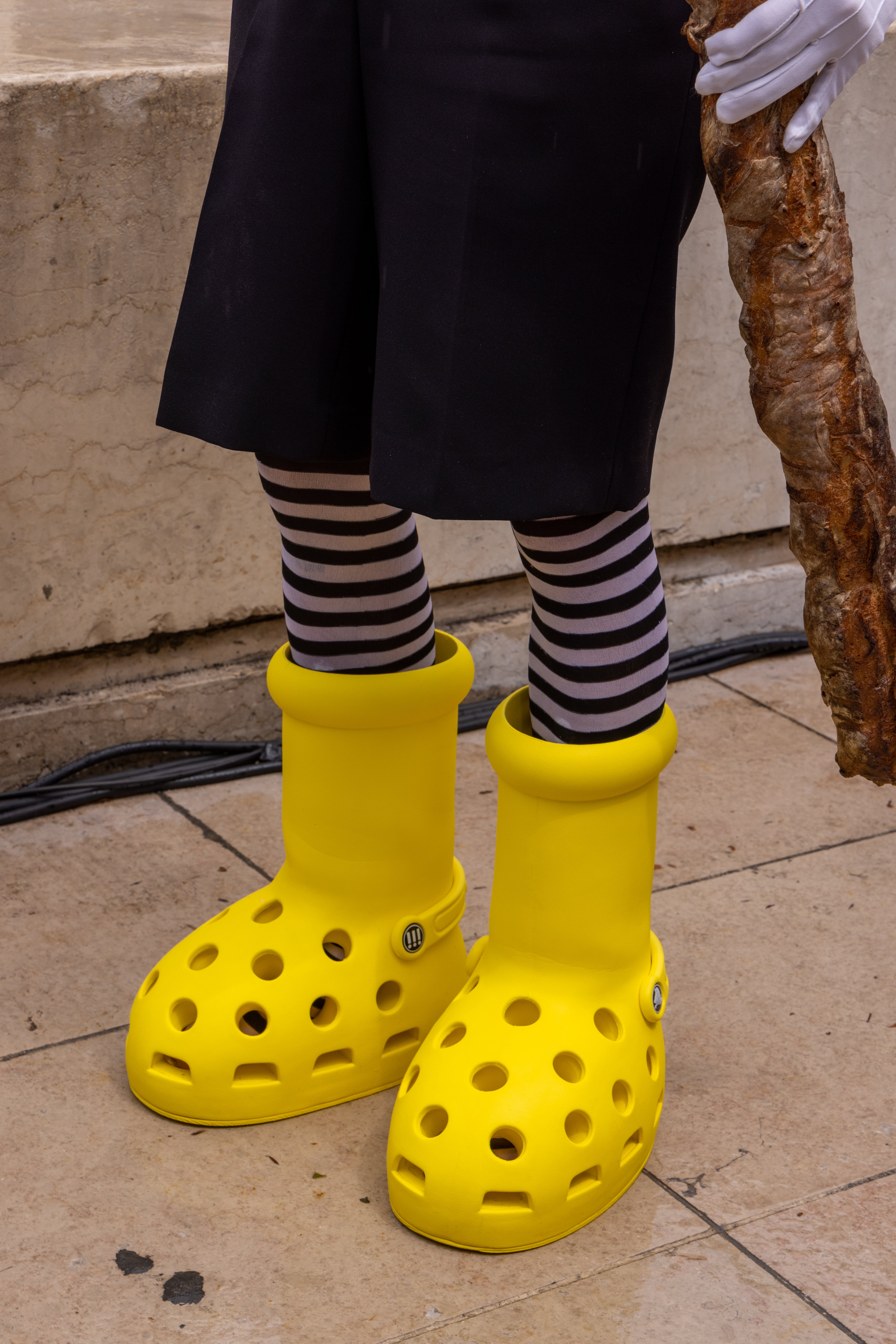 MSCHF and Crocs Release Big Yellow Boots Collaboration | POPSUGAR