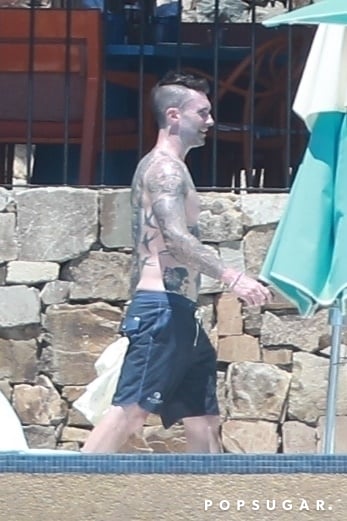 Adam Levine and Behati Prinsloo in Mexico April 2019