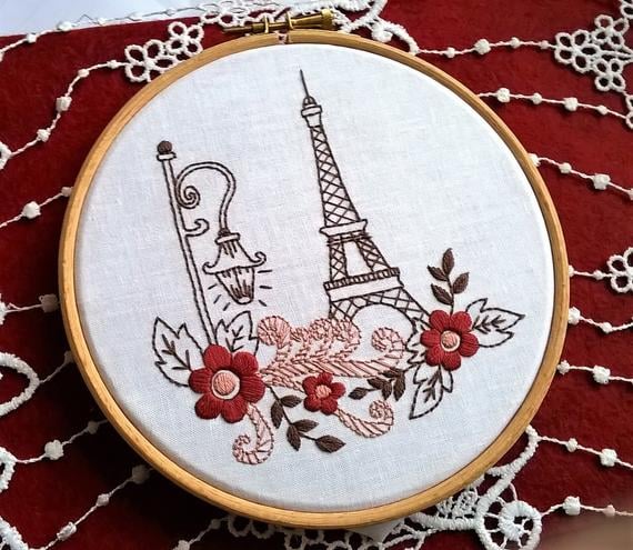 Paris embroidery kit  20 adorable embroidery kits on etsy for every Paris embroidery kit  20 adorable embroidery kits on etsy for every