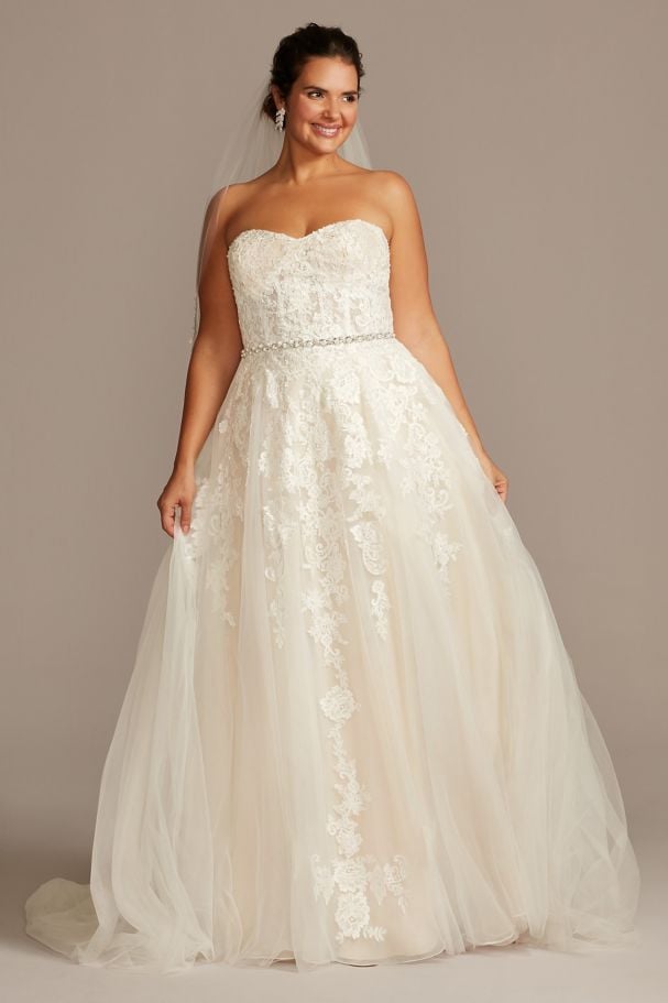 Best Curve Wedding Dress Brands: David's Bridal