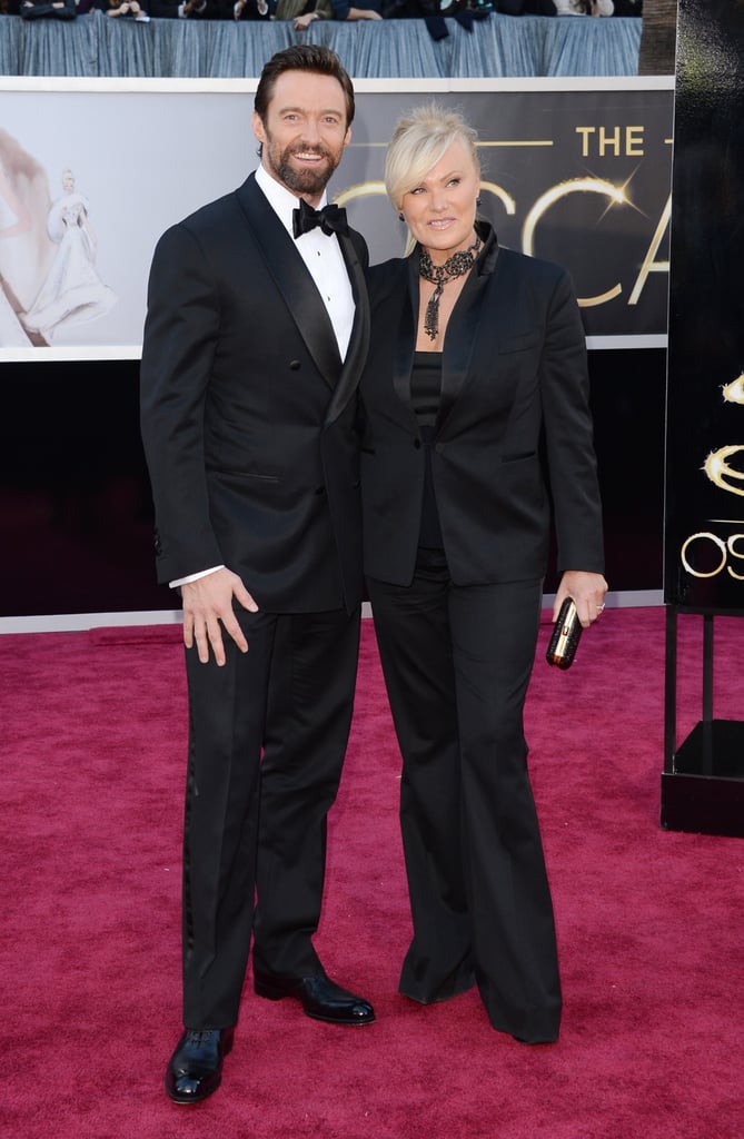 Hugh Jackman and Deborra-Lee Furness on the red carpet at the Oscars 2013.
Hugh Jackman and Deborra-Lee Furness on the red carpet at the Oscars 2013.
