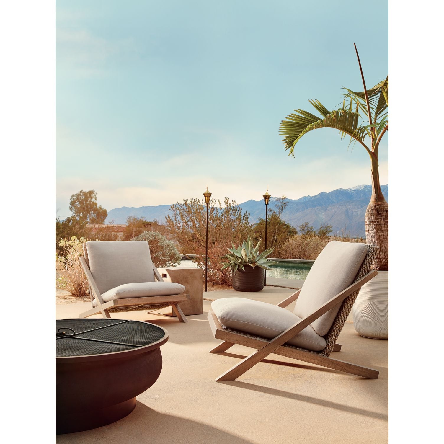 Lecco teak cheap outdoor chair