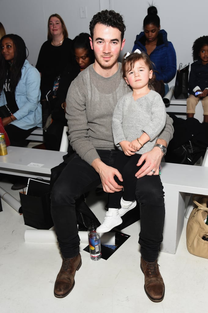 Kevin Jonas and Daughter Alena at New York Fashion Week