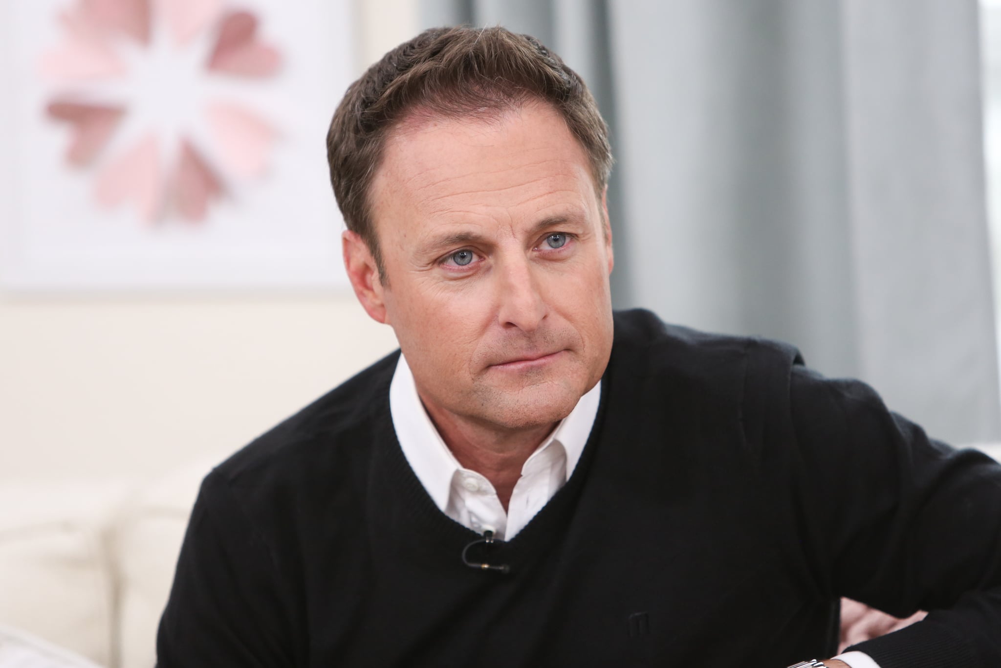 UNIVERSAL CITY, CALIFORNIA - FEBRUARY 13: TV Personality Chris Harrison visits Hallmark's