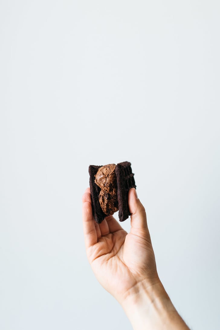 Dark Cocoa Waffle Ice Cream Sandwiches