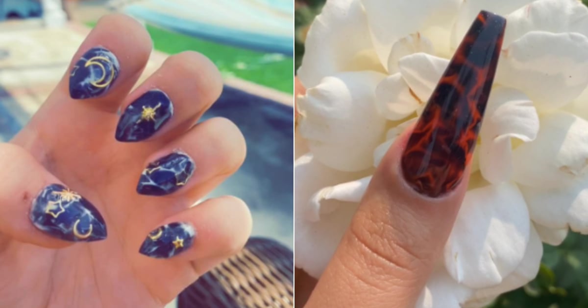 3. DIY Marble Nail Art Using Plastic Wrap - wide 9