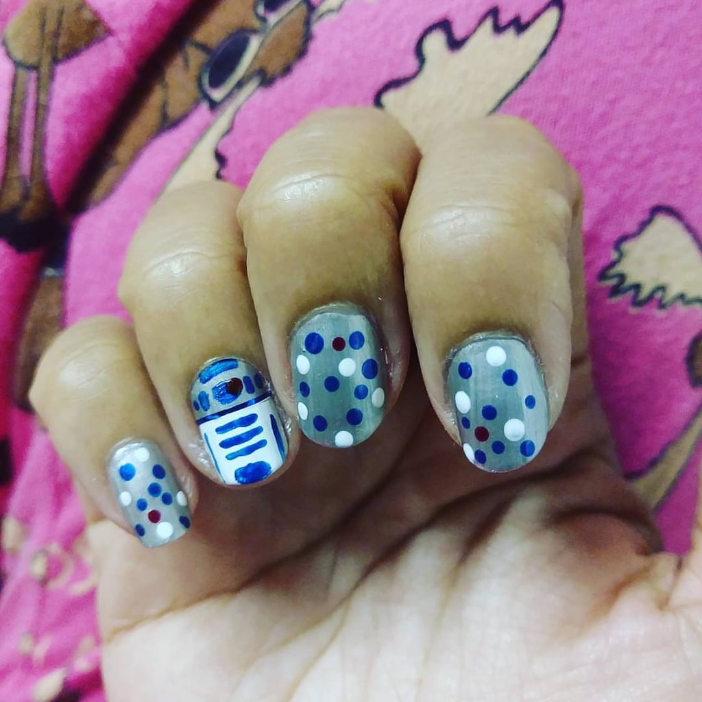 Star Wars Polka-Dot Nail Art