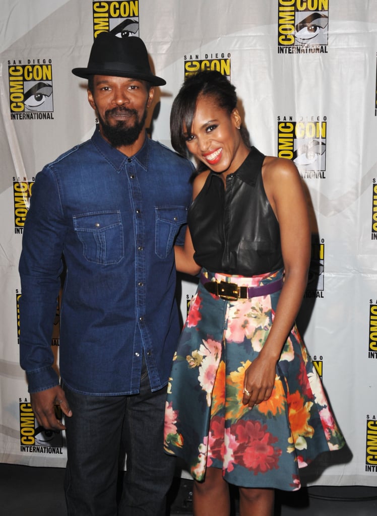 At the 2012 convention, Jamie Foxx and Kerry Washington linked up to promote their film Django Unchained.