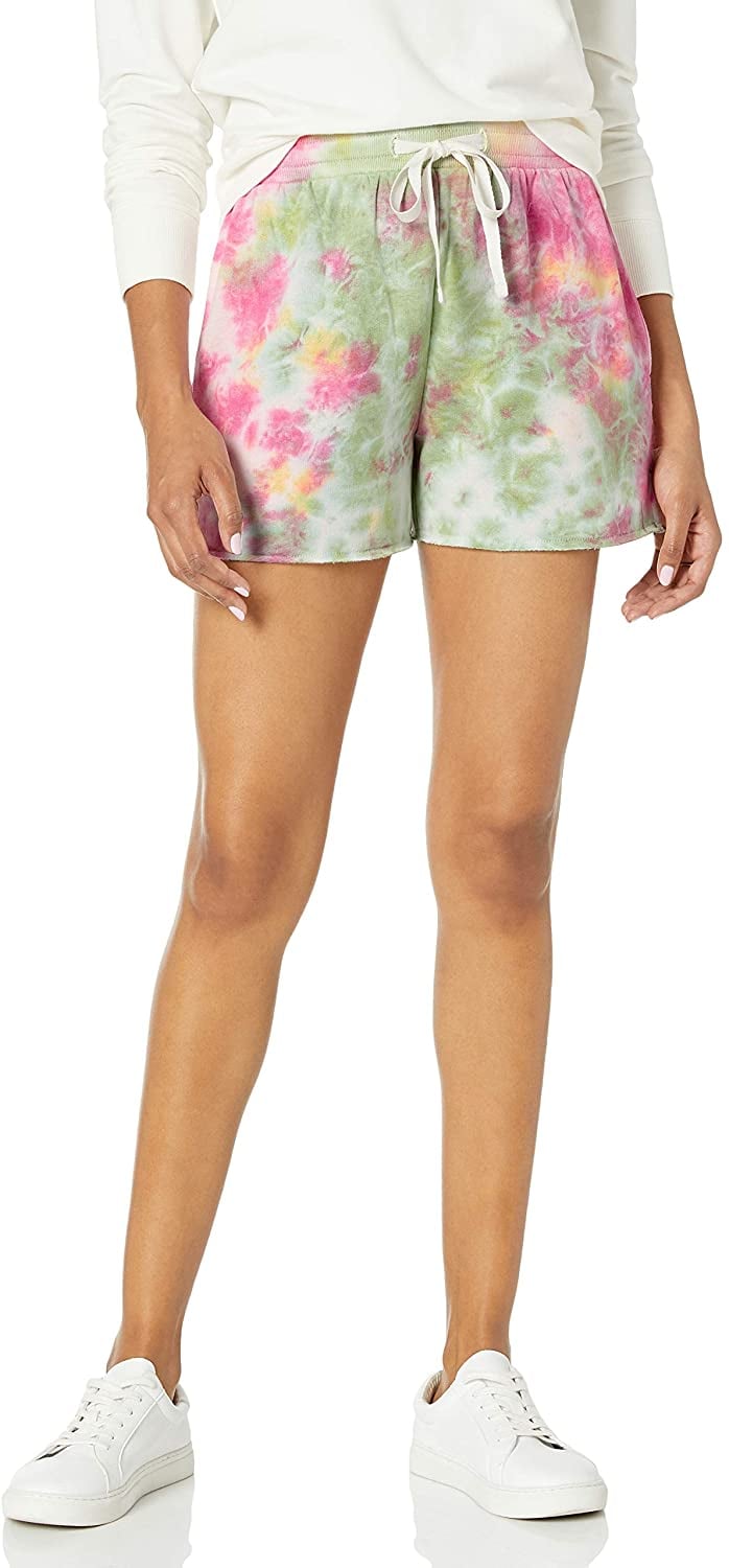 The Drop Michaela Fleece Side-Slit Shorts