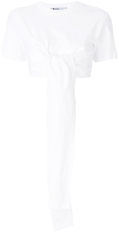 Alexander Wang White Twist Front Shirt Alexander Wang