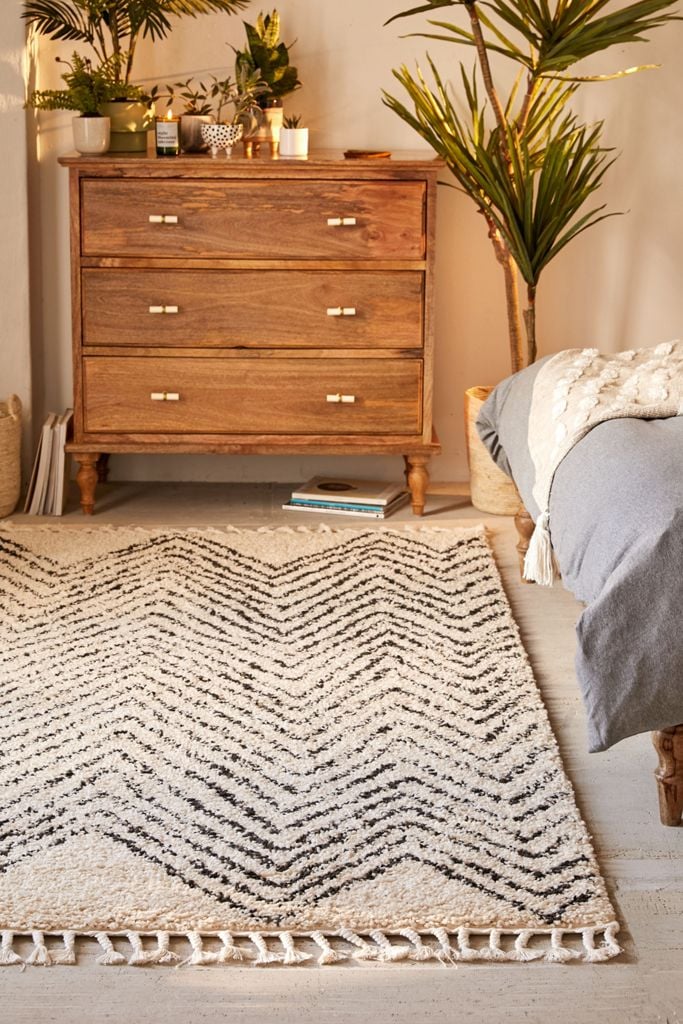 Chevron Shag Rug