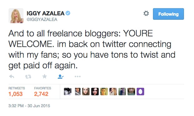 Iggy Azalea's Tweets About Britney Spears