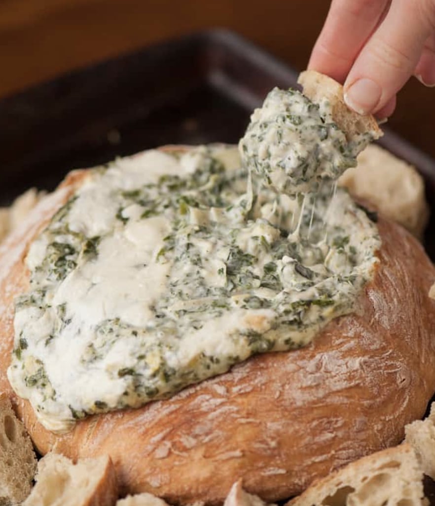 Three-Cheese Spinach Artichoke Fondue Dip