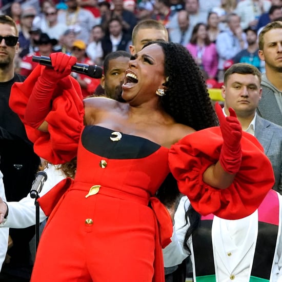 Sheryl Lee Ralph's Red Pantsuit at Super Bowl 2023