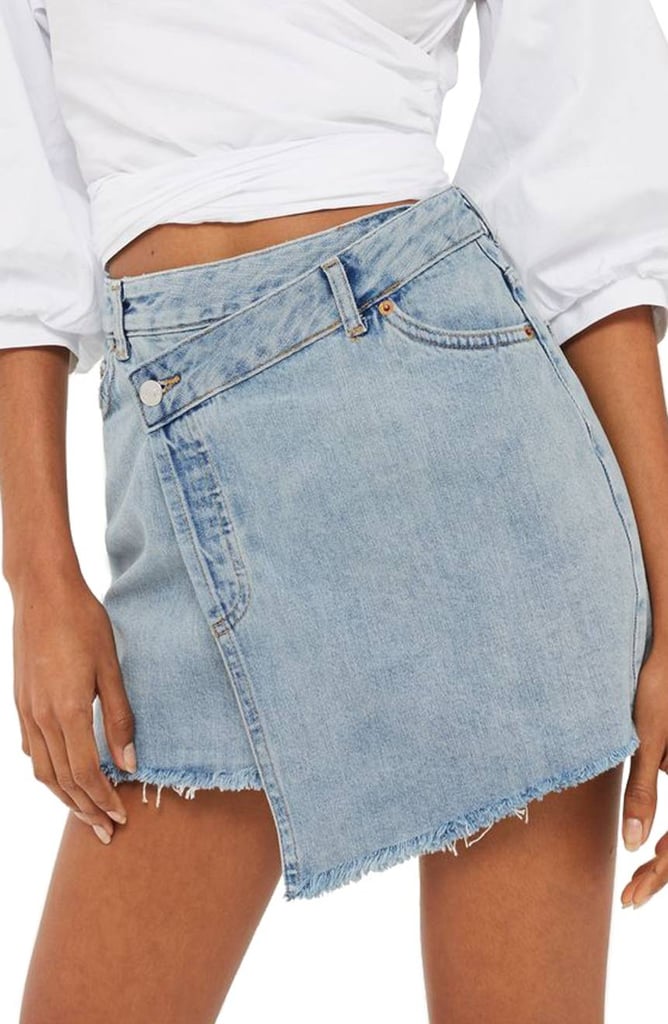 Topshop Deconstructed Denim Skirt How To Wear A Skirt For Fall 2017 Popsugar Fashion Photo 41