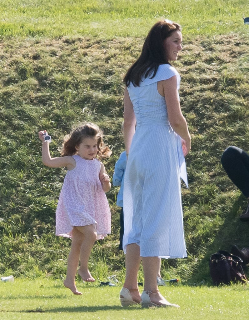 Kate Middleton Blue Dress at Polo Match 2018