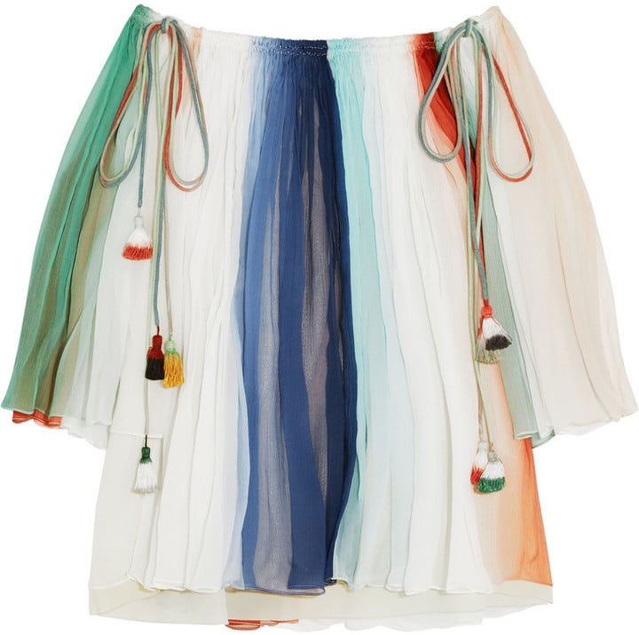 Chloe Off the Shoulder Striped Top ($2,395)