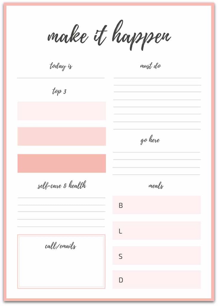 Printable Goal Chart