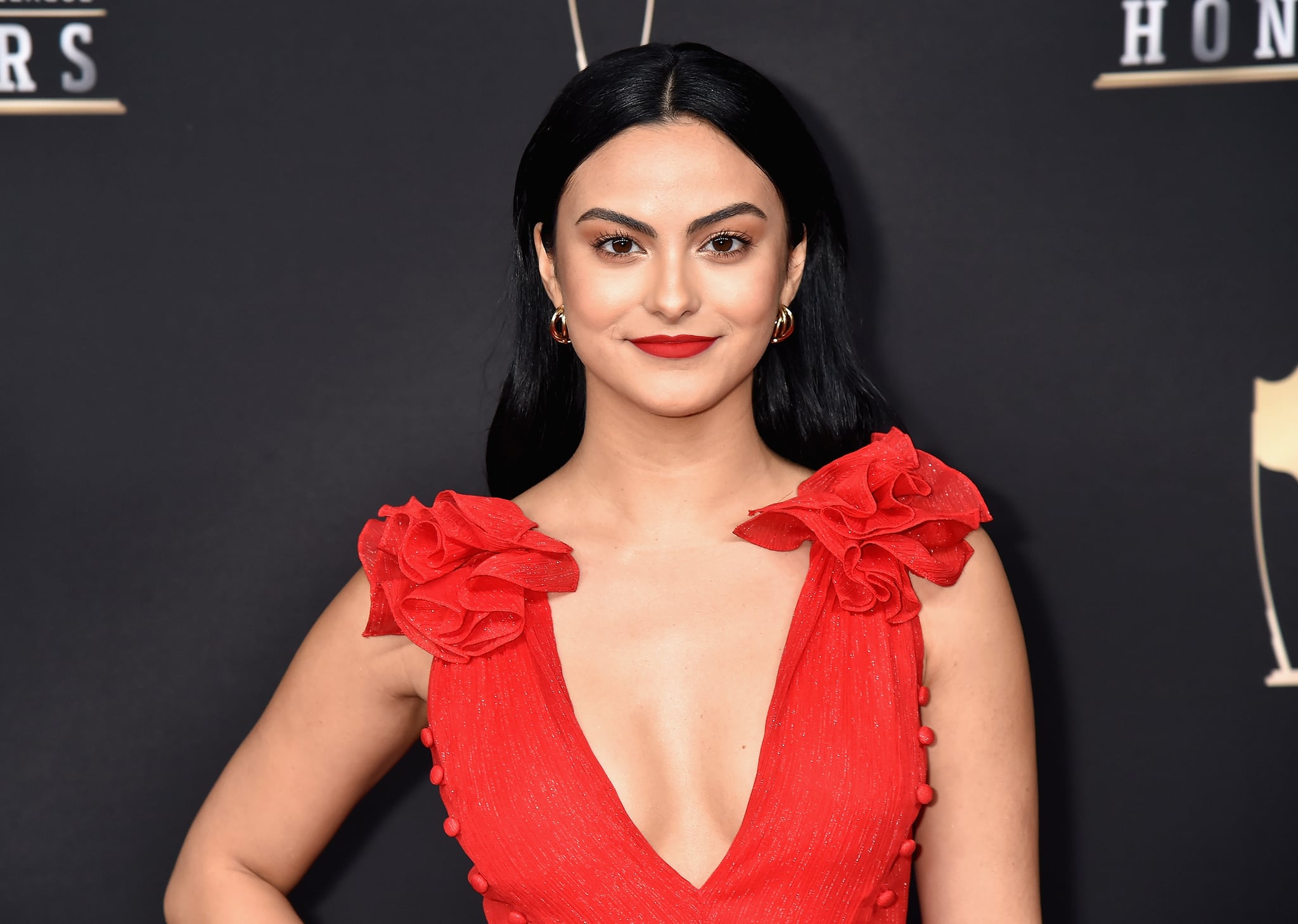 ATLANTA, GA - FEBRUARY 02:  Camila Mendes attends the 8th Annual NFL Honours at The Fox Theatre on February 2, 2019 in Atlanta, Georgia.  (Photo by Jeff Kravitz/FilmMagic)