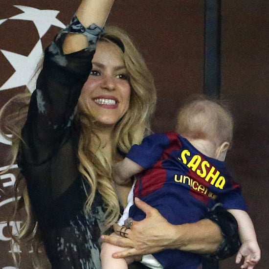 Shakira Cheers For Gerard Pique at Champions League