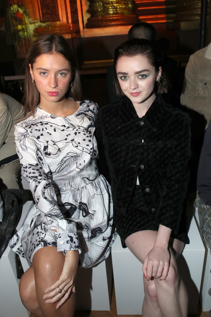 Iris Law and Maisie Williams at the Stella McCartney Paris Fashion Week Show