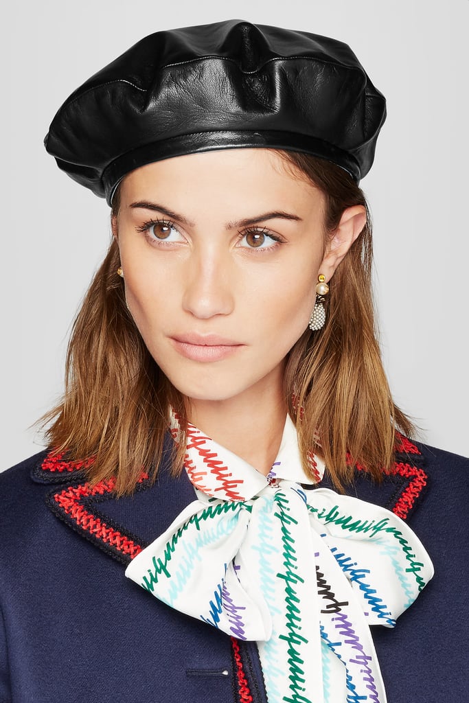 Gucci Leather Beret Beret Hats POPSUGAR Fashion Photo 3