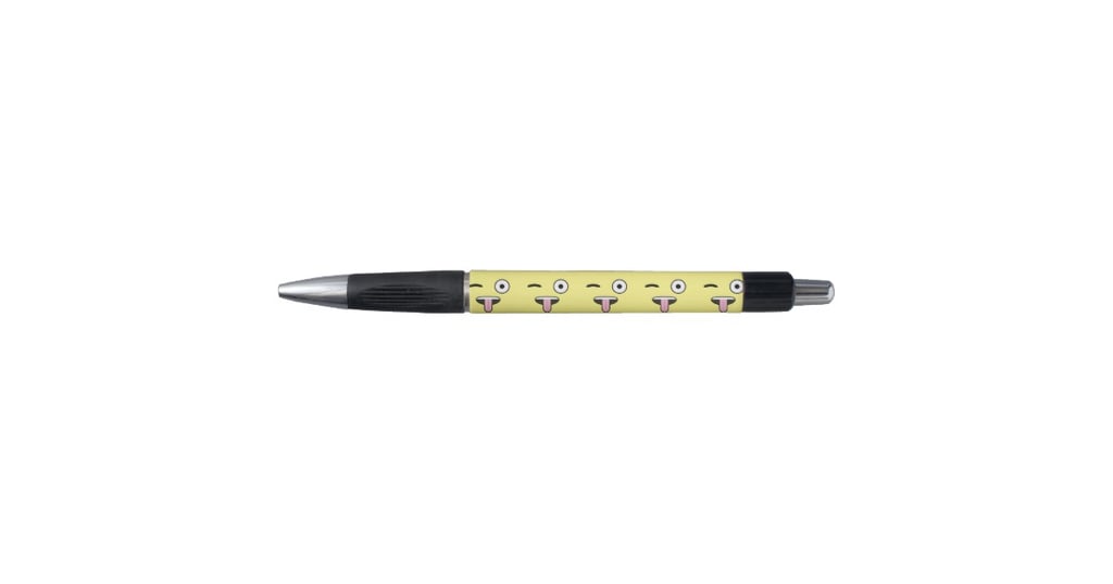 Tongue out Emoji Rubber Grip Pen