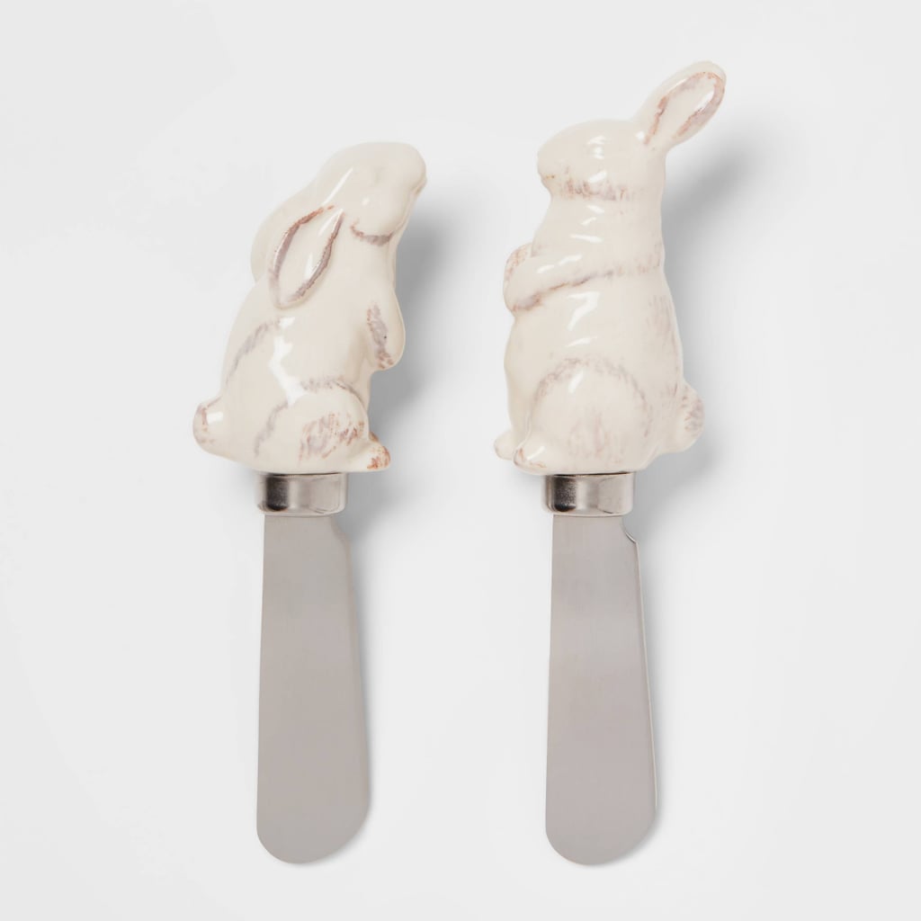 Threshold Stainless Steel Bunny Cheese Spreader Tool Set