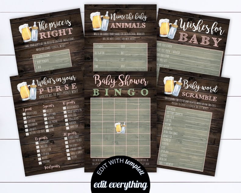 Baby Is Brewing Baby Shower Printable Game Set