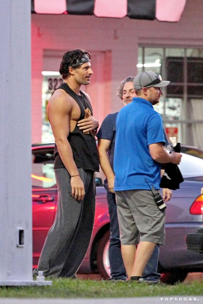 Channing Tatum and Matt Bomer on the Magic Mike XXL Set