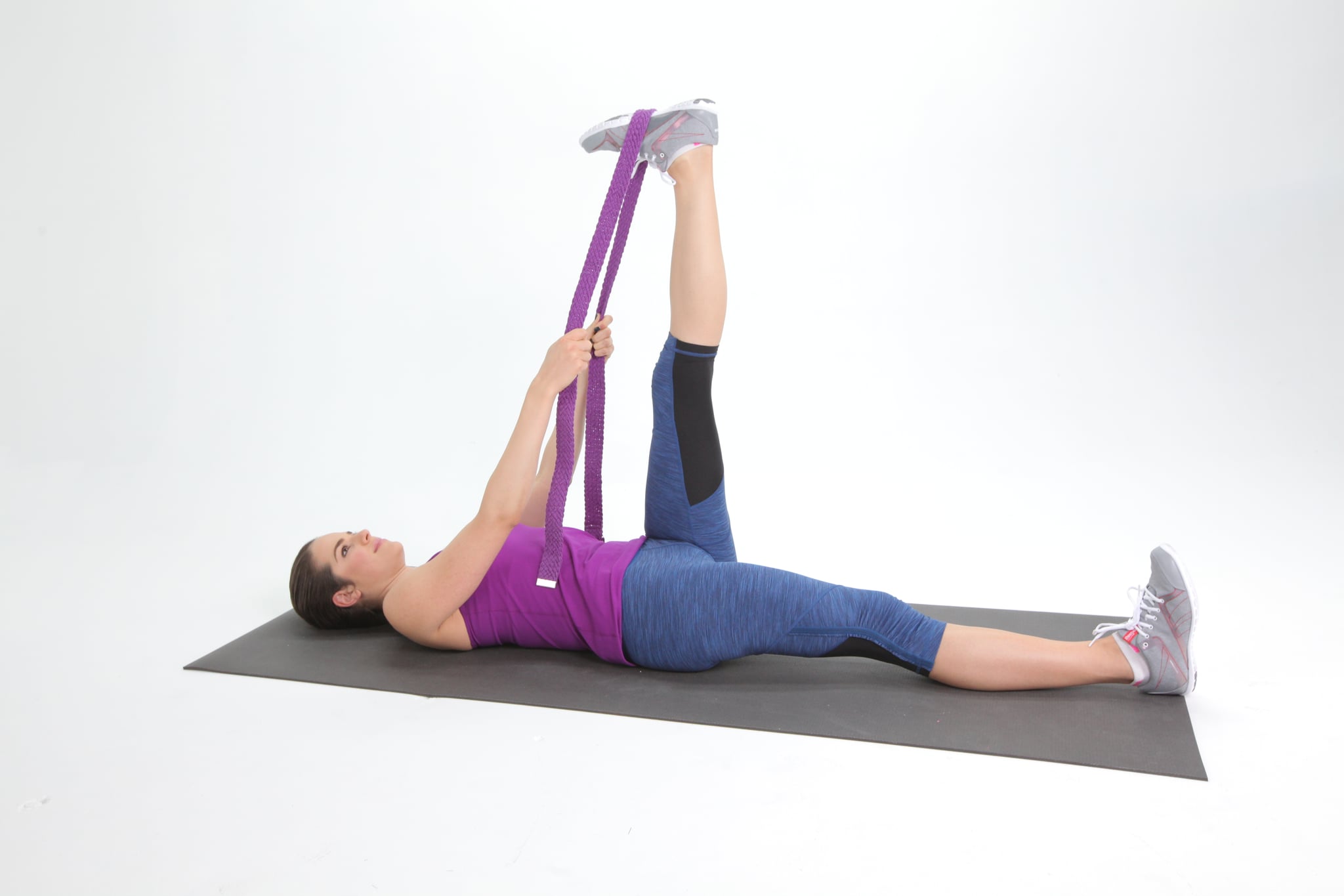 Supine Stretch With Resistance Band, 3 Stretches You Should Always Do  After a Run to Help Ease IT Band Pain