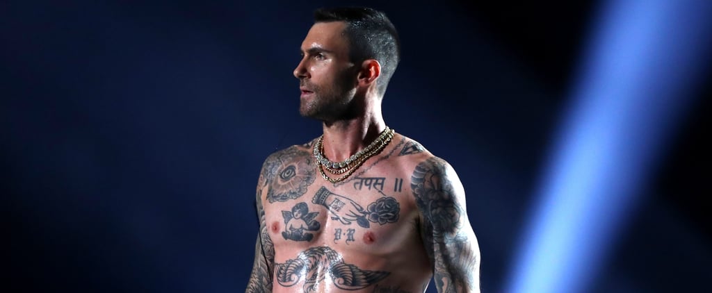 Please Appreciate Adam Levine's Sexy, Shirtless, Tatted Chest From ALL Angles
