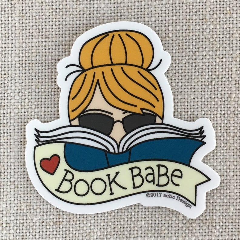 Book Babe Blonde Vinyl Sticker