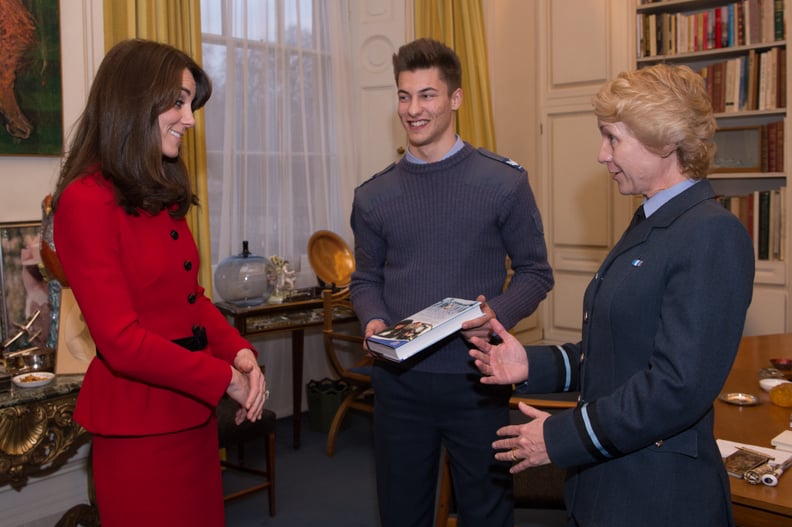 Kate Chose the Suit For a Meeting With an Air Cadet Organization