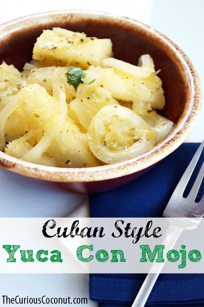 Yuca con mojo is a Cuban-style version of boiled yuca, prepared with a garlic citrus sauce.